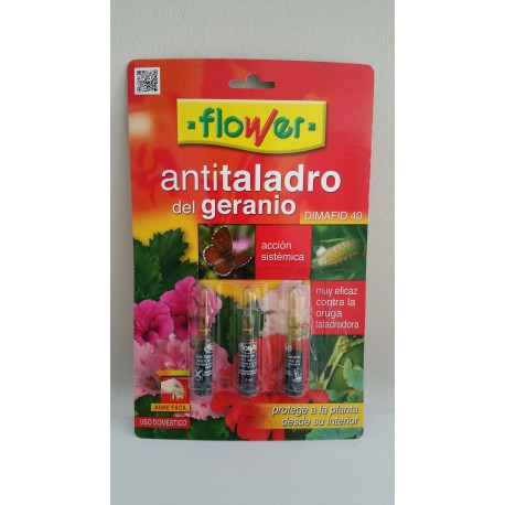 Antitaladro para Geranios en Ampollas.