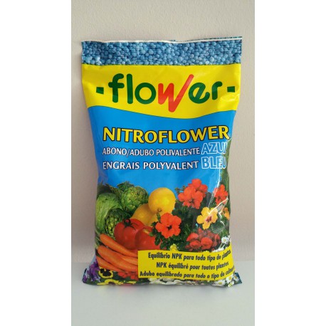 Saco Nitro Flower (Abono Polivalente Granos Azules)