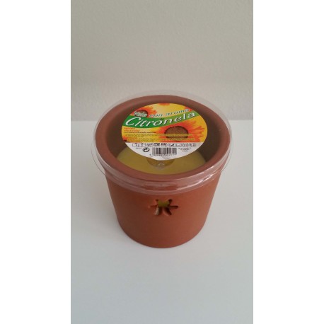 Citronela en Vaso de Barro