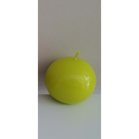 Vela Redonda Brillante sin Olor (Verde Pistacho)