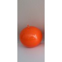 Vela Redonda Brillante sin Olor (Naranja)