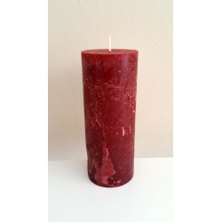Vela Decorativa Envejecida sin Olor (Granate) Mediana