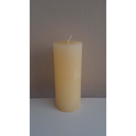 Vela Decorativa Envejecida sin Olor (Blanca) Mediana