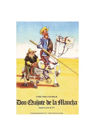 Cómic para colorear Don Quijote de la Mancha