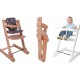 Trona evolutiva plegable de madera de BabyAce