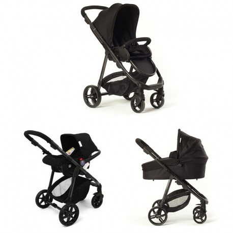 Cochecito Trio Fresh 2.0, color Negro 2016 de Baby Monsters