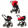 Cochecito Trio Fresh 2.0, color Rojo 2016 de Baby Monsters
