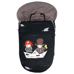 Saco universal para silla de paseo modelo Pirata de Kiwisac