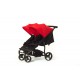 Cochecito de paseo Easy Twin 2.0 color rojo de Baby Monsters