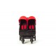 Cochecito de paseo Easy Twin 2.0 color rojo de Baby Monsters