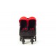 Cochecito de paseo Easy Twin 2.0 color rojo de Baby Monsters