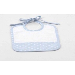 Babero de rizo est. corazones 20x26 de Disbebe.