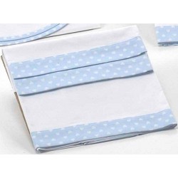 Tríptico de sábanas para minicuna est. corazones de Disbebe
