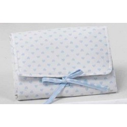 Vestidor cambiador portátil est. corazones y ondas de Disbebe