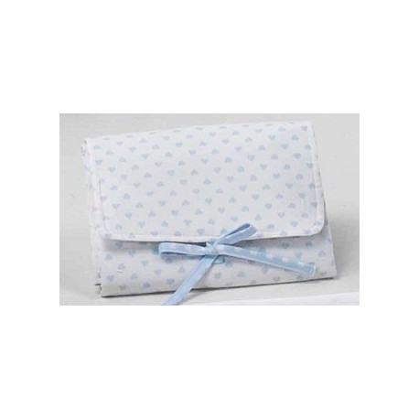 Vestidor cambiador portátil est. corazones y ondas de Disbebe