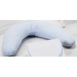 Almohada pre-natal  y lactancia grande est. corazones y ondas de Disbebe