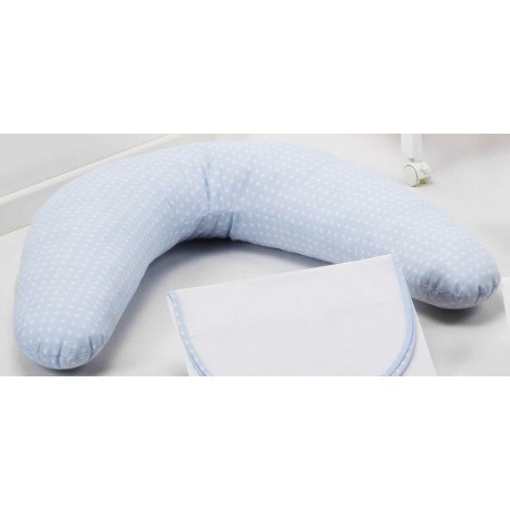 Almohada pre-natal  y lactancia grande est. corazones y ondas de Disbebe