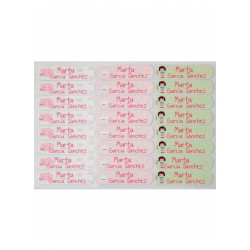 Etiquetas stickers para téxtil personalizables de Boann