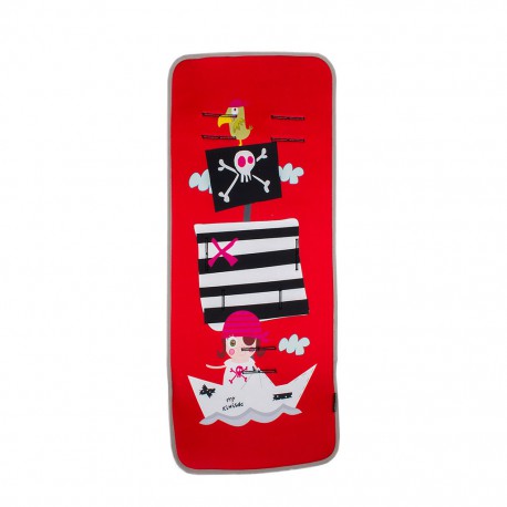 Colchoneta universal para silla de paseo recta The Pirates Girl de Kiwisac