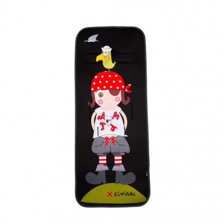 Colchoneta universal para silla de paseo recta La Pirata de Kiwisac