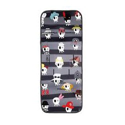Colchoneta universal para silla de paseo recta Calaveras rayas de Kiwisac