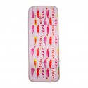 Colchoneta universal para silla de paseo recta Plumas rosas de Kiwisac
