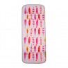 Colchoneta universal para silla de paseo recta Plumas rosas de Kiwisac