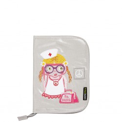 Portadocumentos modelo Hippie niña de Kiwisac