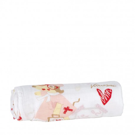 Muselina - arrullo Pack de 2 Ud. de Algodón modelo Lola de Kiwisac