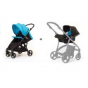 Dúo silla de paseo Compact + grupo 0 + set vestidura color Turquesa de Baby Monsters