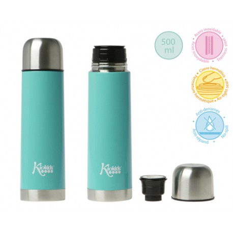 Termo Liquidos Acero Inox. 500ml Azul de Kiokids