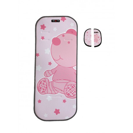 Colchoneta universal para silla de paseo Osito Rosa de Tris&Ton