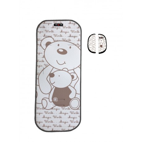 Colchoneta universal para silla de paseo Ositos Beig de Tris&Ton