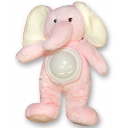 Peluche Elefante con luz y música color rosa de Gamberritos