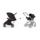 Dúo silla de paseo Compact + grupo 0 + set vestidura color Negro de Baby Monsters