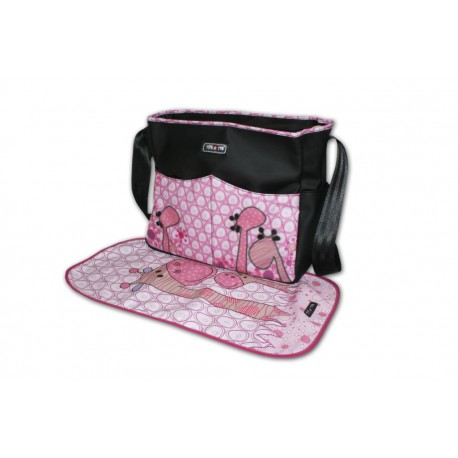 Bolso cambiador modelo Giraffes Rosa de Tris&Ton
