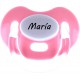 Chupete con tapa protectora, rosa 006
