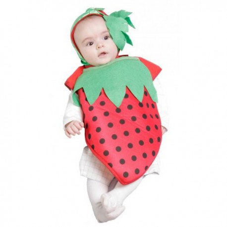 Disfraz Babero Fresita 6 meses